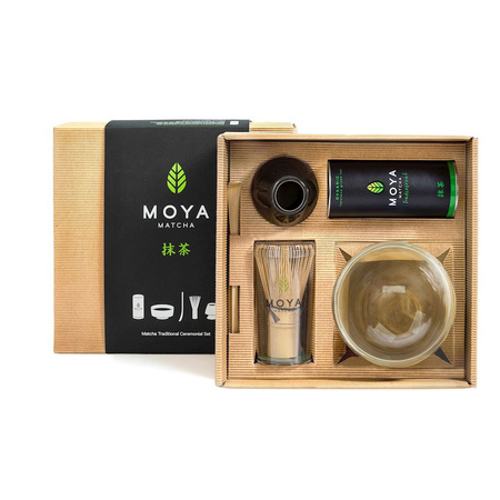 Kit cerimoniale per Matcha con ciotola in vetro – Moya Matcha