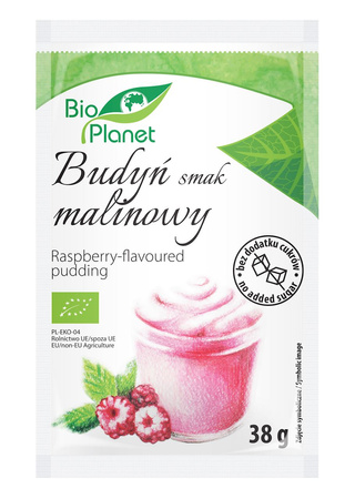 Budino al gusto di lampone bio 38 g