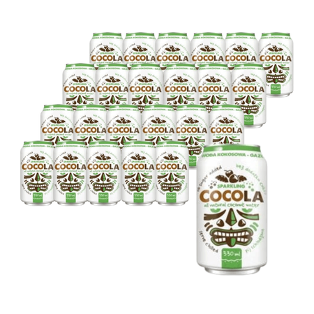 SET 24 x Acqua di cocco gassata 330 ml Cocosa