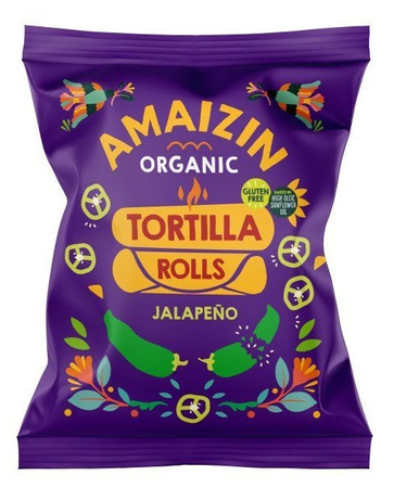 Tortilla chips di mais senza glutine al jalapeno bio 100 g - Amaizin