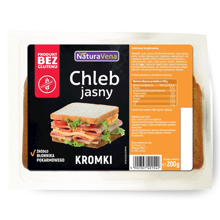 Pane leggero naturale senza glutine 200 g - Naturavena