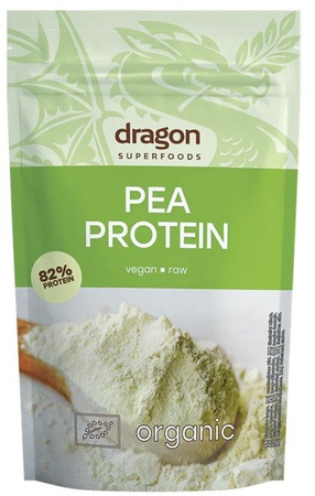 Proteine di pisello 82% di proteine senza zuccheri aggiunti senza glutine Biologico 200 g – Dragon Superfoods
