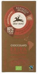 Cioccolato amaro senza glutine del Commercio Equo e Solidale con pezzi di cacao bio 100 g