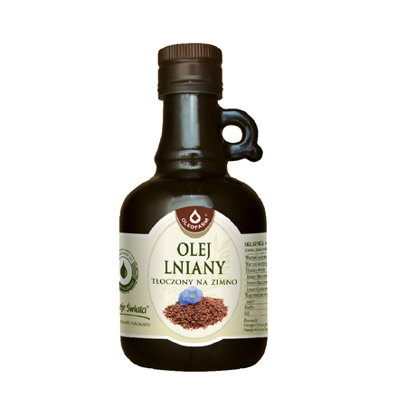 Olio di lino spremuto a freddo 500 ml - Oleofarm