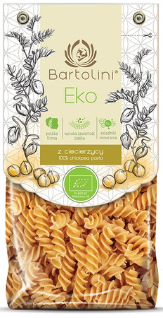 Pasta di ceci fusilli biologica 250 g – Bartolini