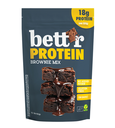 Miscela di brownie proteici senza glutine e senza zuccheri aggiunti bio 400 g - BETT'R