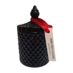 Candela di soia profumata per il periodo natalizio in cristallo nero 250ml - Your Candle