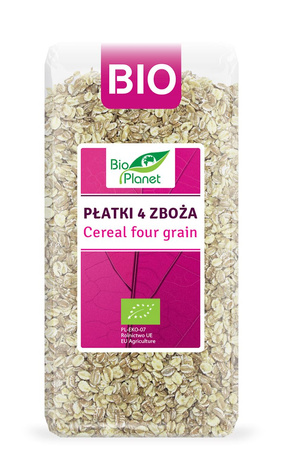 Fiocchi 4 cereali (farro, avena, orzo, segale) Biologico 300 g – Bio Planet