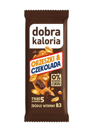 Barretta di arachidi e cioccolato senza zuccheri aggiunti 35 g - Buone Calorie