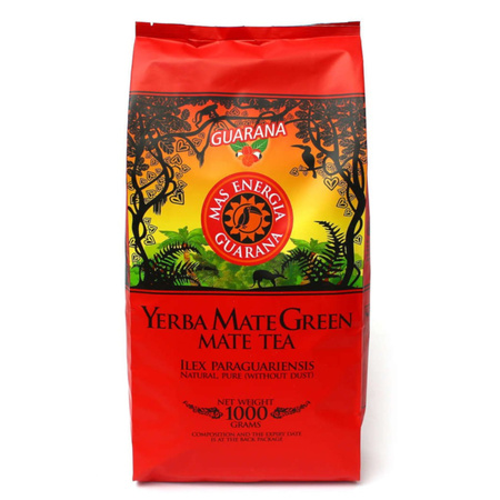 Yerba Mate Verde Mas Energia guarana 1 kg – Organic Mate Green