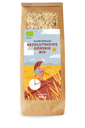 Fiocchi d'avena di montagna senza glutine bio 500 g