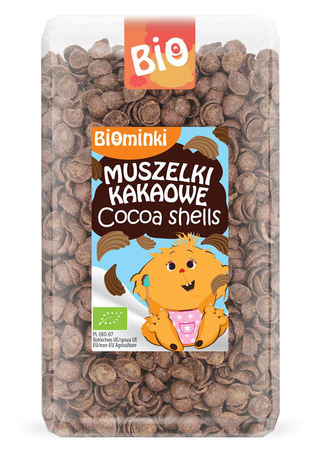 Conchiglie biologiche al cacao 300 g – Biominki