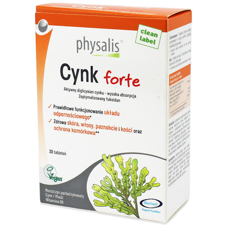 Integratore alimentare di zinco forte 30 compresse - Physalis