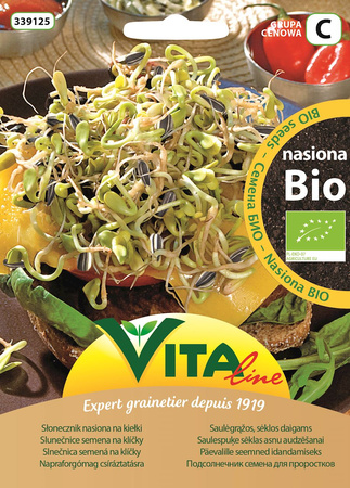 Semi di girasole da germoglio biologici 30 g – Vita Line