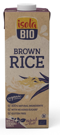 Bevanda di riso integrale senza glutine Biologica 1 l – Isola Bio