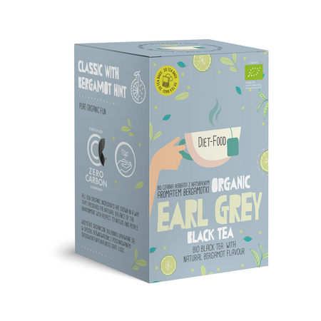 Tè nero Earl grey bio (20 x 2 g) 40 g - Diet-Food
