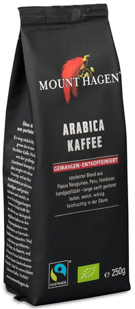 Caffè macinato decaffeinato Arabica 100% Fair Trade Bio 250 g