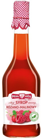 Sciroppo alla rosa e lamponi 500 ml – Polska Róża