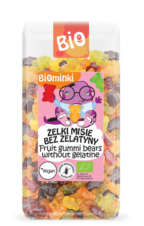 Orsetti gommosi senza gelatina, senza glutine BIO 400 g – Biominki