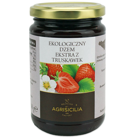 Confettura extra di fragole biologica 360 g – Agrisicilia
