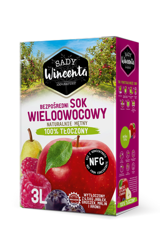 Frutteti Wincenta 100% succo multifrutto naturalmente torbido 3 l