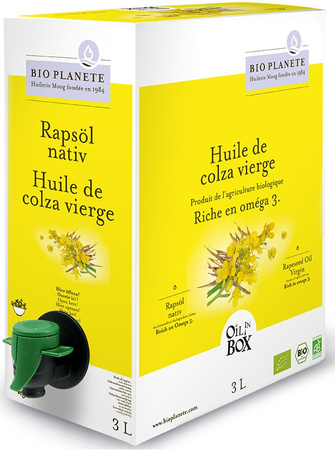 Olio di colza spremuto a freddo bio 3 l - Horeca