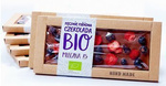Cioccolato al latte con ribes nero e fragole BIO 53 g