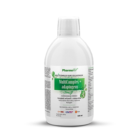 Multicomplex + Adaptogens integratore alimentare liquido senza glutine 500 ml - Pharmovit