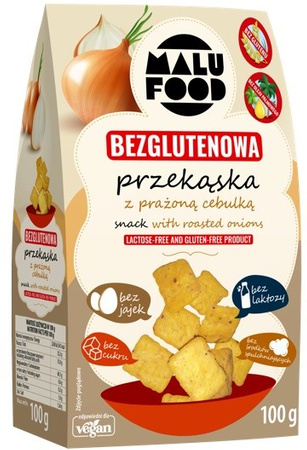 Snack Snack con cipolle arrostite senza glutine senza zucchero 100g