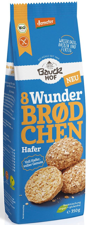Miscela di panini all'avena senza glutine Demeter bio 350 g - Bauck Hof