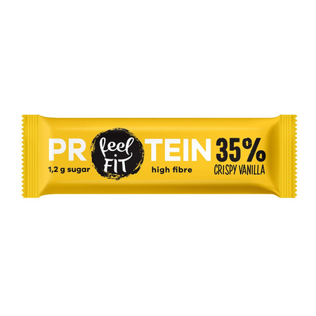 Barretta proteica 35% Croccante Vaniglia 40 g – Feel Fit