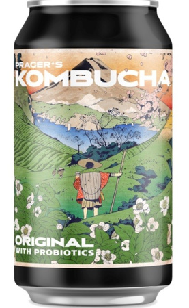 SET 12 x Prager's kombucha Original lattina 330ml