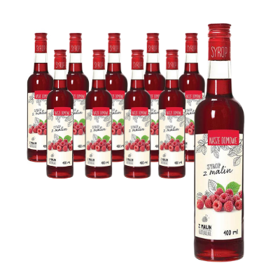 Set di 10 x sciroppo di lampone 400 ml - La nostra casa