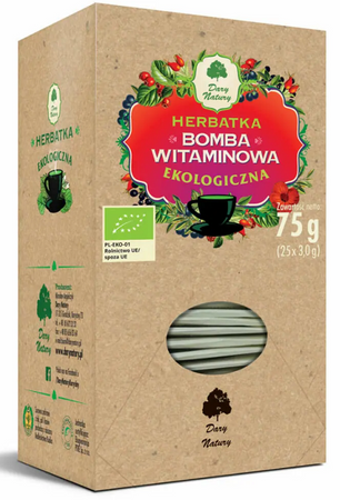 Tisana bomba vitaminica biologica (25 x 3 g) 75 g – Dary Natury