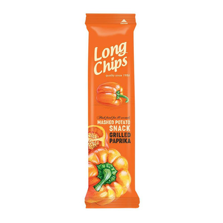 Patatine al gusto di peperone grigliato 75 g – Long Chips