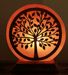 Lampada di sale con motivo ad albero 5,3 kg - Sale Himalayano