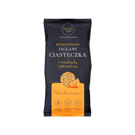 Biscotti di miglio alla carota e arancia 100 g alimenti di ann