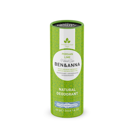 Deodorante in stick al bicarbonato, Lime Persiano Biologico 40 g – Ben&Anna