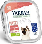 Alimento per gatti, paté di salmone con alghe BIO 100 g - Yarrah