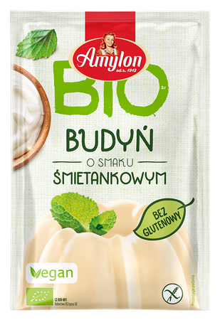 Budino alla panna senza glutine Biologico 40 g – Amylon