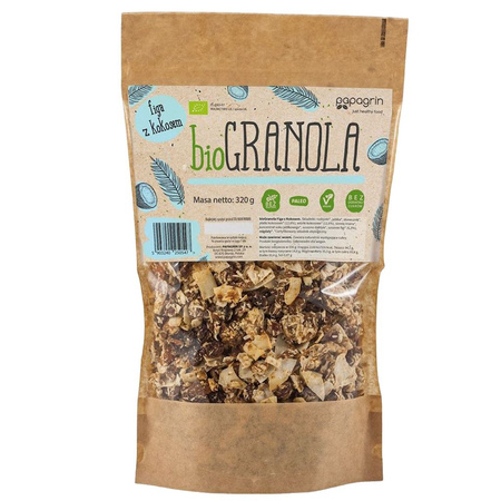 Granola di fichi senza glutine con cocco bio 320 g