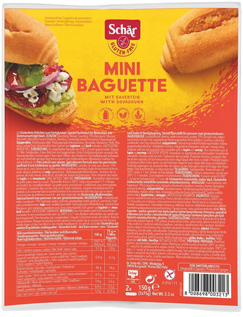 Mini Baguette, senza glutine, da infornare 150 g – Schar