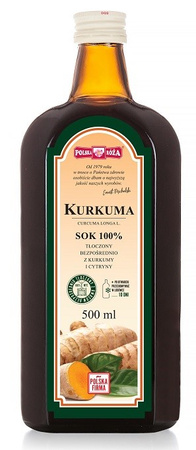 Succo di curcuma 100% 500 ml – Polska Róża