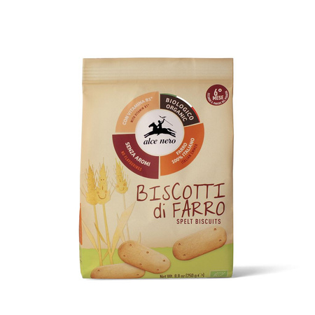 Biscotti Biologici di farro con Vitamina B1 250 g – Alce Nero