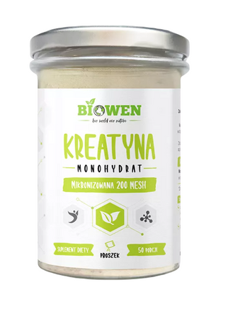 Integratore alimentare di creatina monoidrato in polvere senza glutine 250 g - HempKing (Biowen)