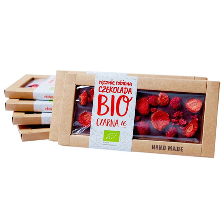 Dessert al cioccolato con fragole e lamponi BIO 53 g