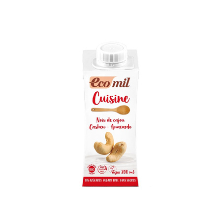 Crema da cucina agli anacardi senza glutine e senza zucchero bio 200 ml