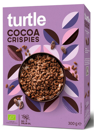 Riso soffiato biologico al cacao 300 g – Turtle