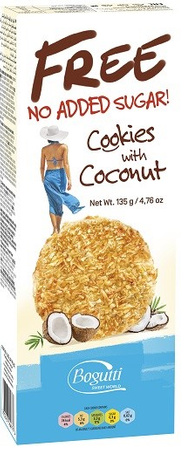 Biscotti al cocco senza zucchero 135 g – Bogutti
