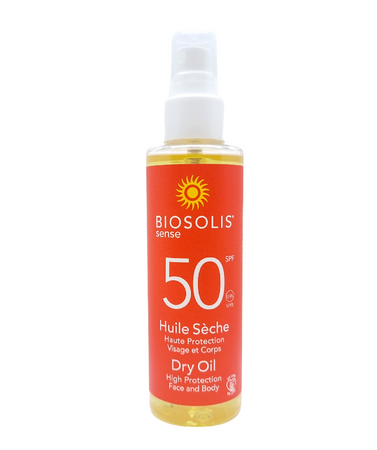 Olio secco solare per il corpo SPF 50 150 ml (Sense) – Biosolis